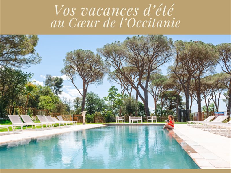 Vacances d'été au Château du Parc, Ville de Molière Pézenas, dans le coeur de l'Occitanie